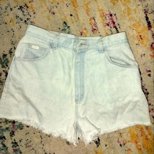 Lee Cutoff Vintage light denim 80's shorts size 32 waist